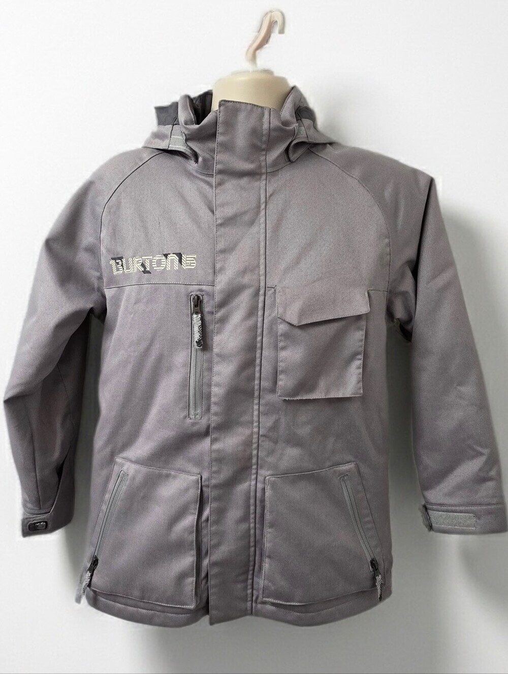 738. Burton Dryride Boys Youth XL 14/16 Snowboard Ski Jacket Grey